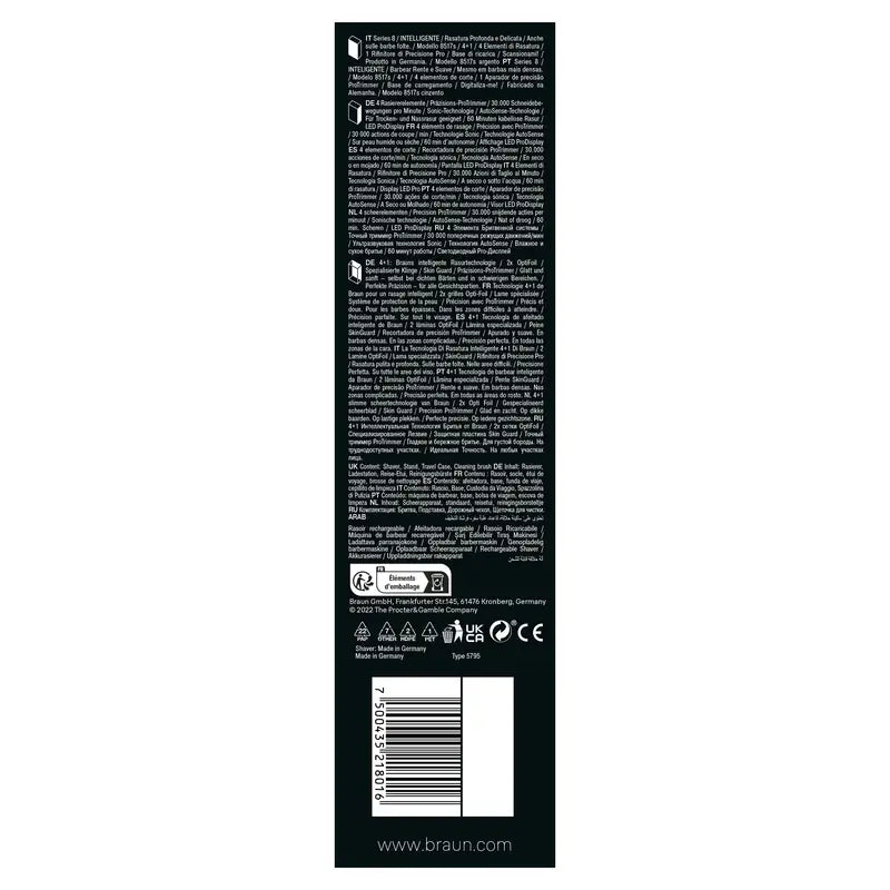 Braun Series 8 8413S Afeitadora Eléctrica