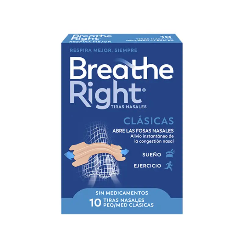 Breathe Right Tira Nasal Color Talla Grande 30 unidades