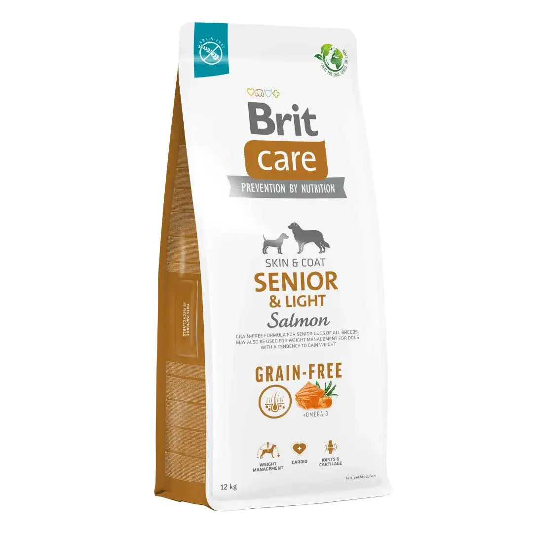 Brit Care Grain Free Senior Light Salmon 12Kg para Perros