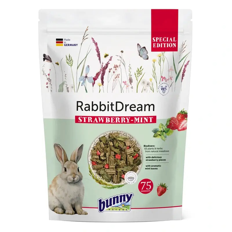 Bunny Alimento Sueño Conejo Ed. Especial Fresa-Menta 1,5Kg