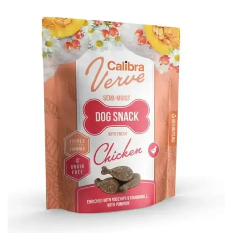 Calibra Perros Verve Snack Semihúmedo Pollo Fresco 150G