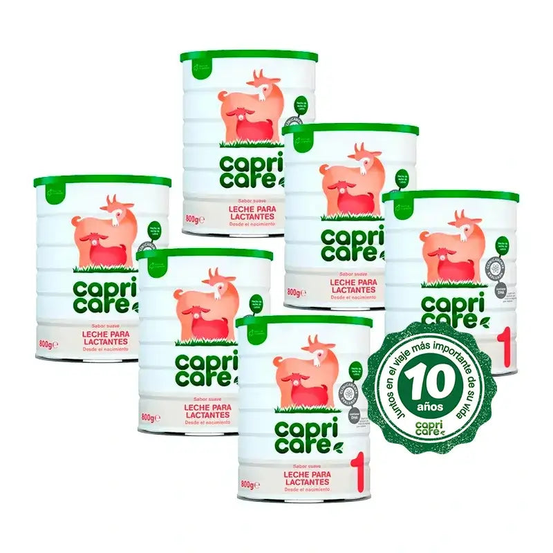 Capricare 1 Leche Para Lactantes, Pack 6 X 800 Gr