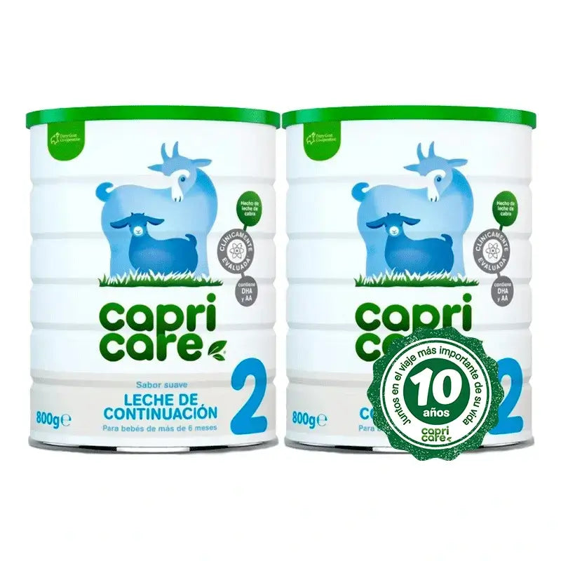 Capricare 2 Leches de Continuación, Pack 2 X 800 gr