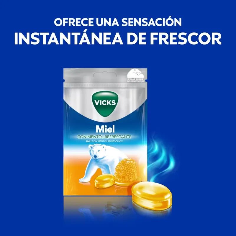 Vicks Caramelos Miel 72 gr