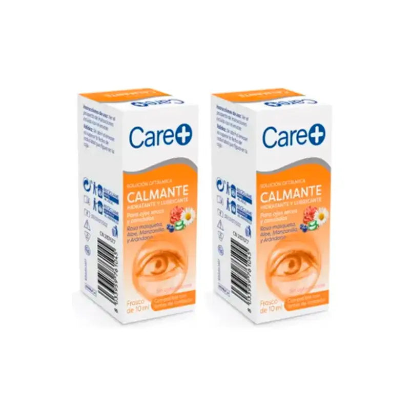Care+ Colirio Solución Calmante Para Ojos Irritados, Pack 2 x 10 Ml