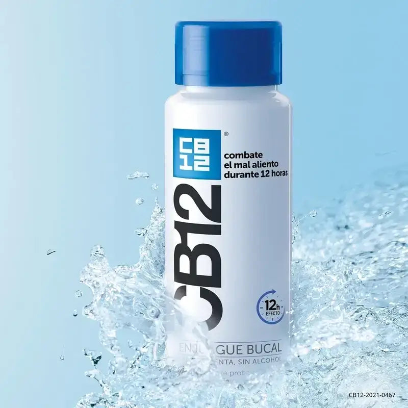 CB12 Mint Enjuague Bucal Halitosis Sabor Menta, 250 ml