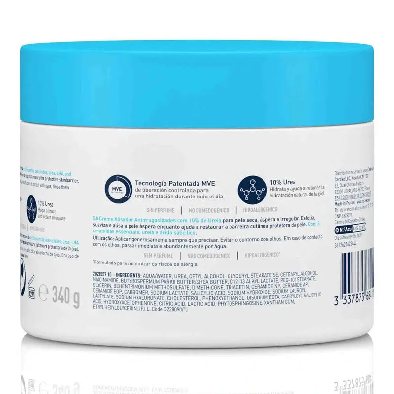 CeraVe Crema Alisadora Antirrugosidades, 340 ml