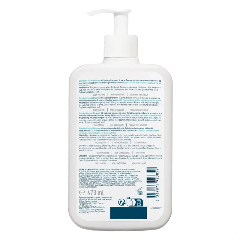 CeraVe Limpiador Control Imperfecciones , 473 ml