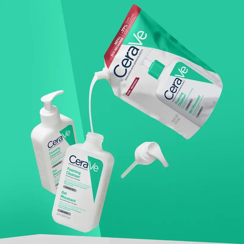 CeraVe Recarga Gel Limpiador Espumoso , 473 ml