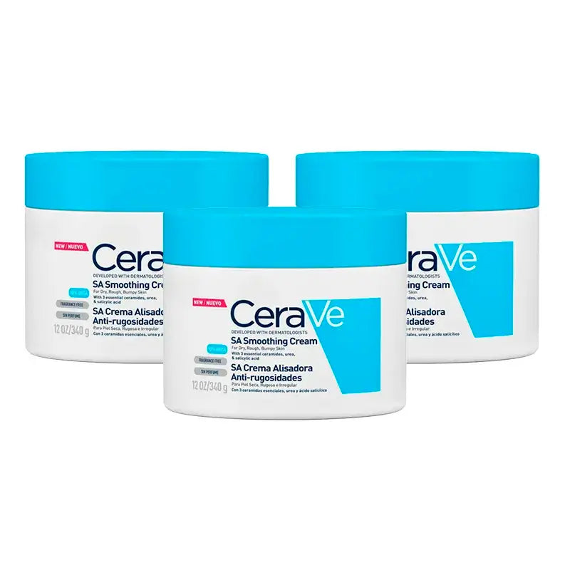 CeraVe Triplo Crema Alisadora Antirrugosidades, 3X340 Ml