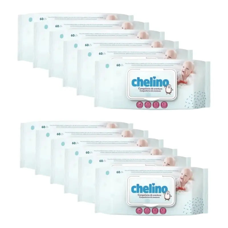 Chelino Toallitas Bebé , 12 x 60 unidades