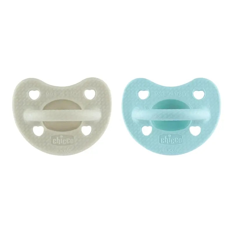 Chicco Chupete Physioforma Luxe 6-16 Az-Gr , 2 unidades