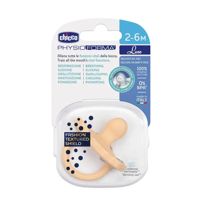 Chicco Chupete Physioforma Luxe 2-6M 1 Unidad Naranja