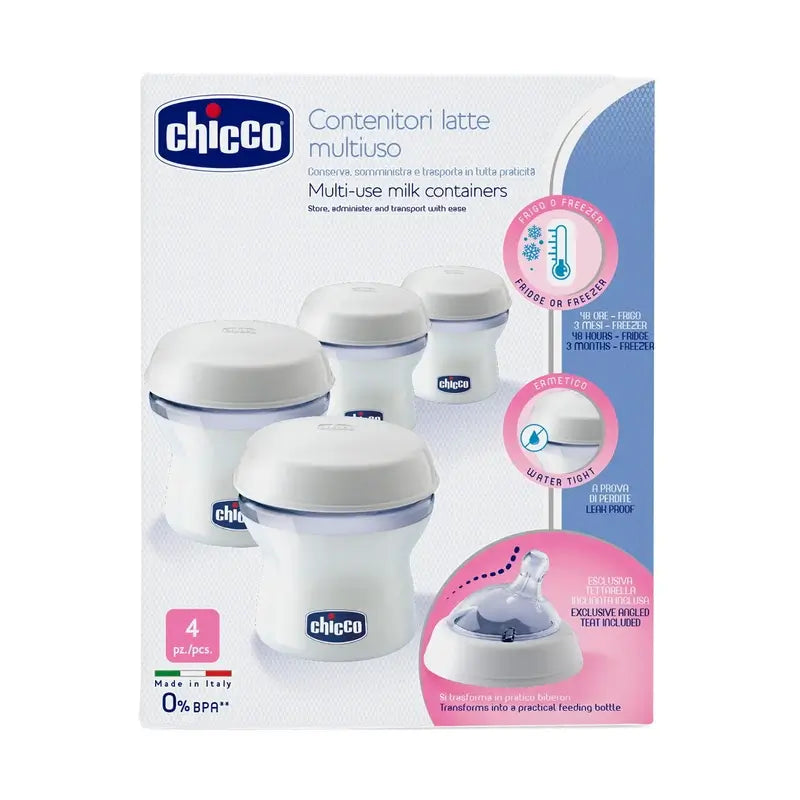Chicco Contenedores Leche Materna 4 Unidades
