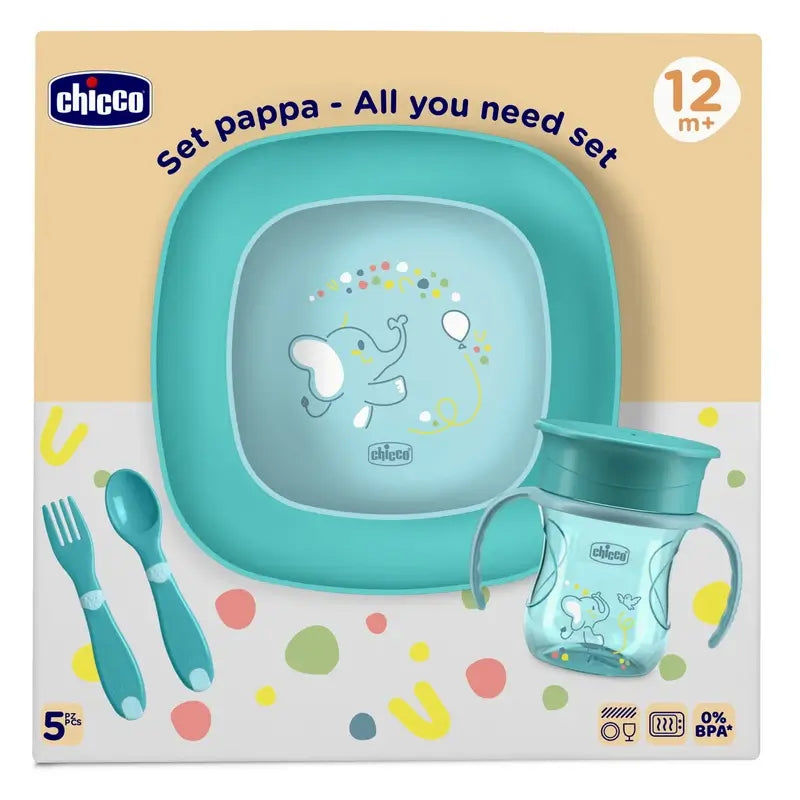 Chicco Set De Alimentación 12M+ Azul