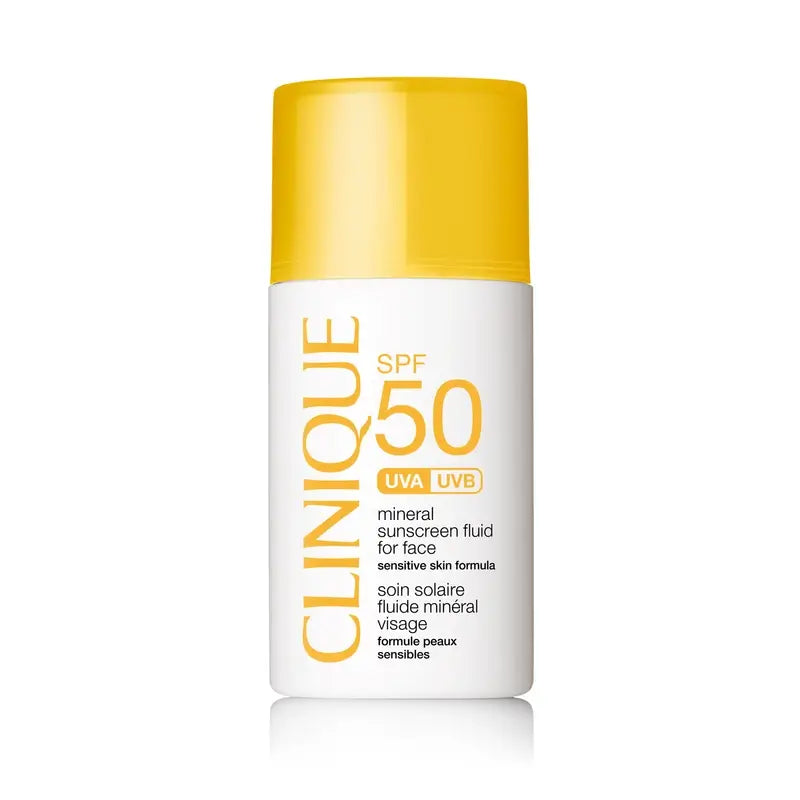 Clinique Protector Solar Mineral Fluido SPF 50 para Rostro, 30 ml