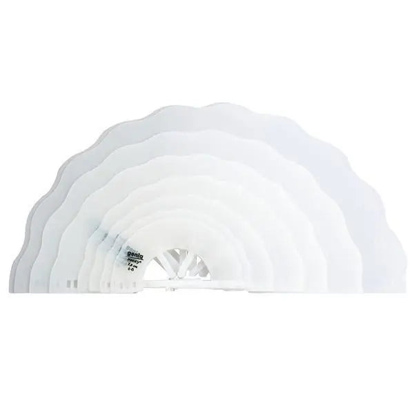 Collar Isabelino Necky Transparente Clasico 7 Tallas, 14Uds