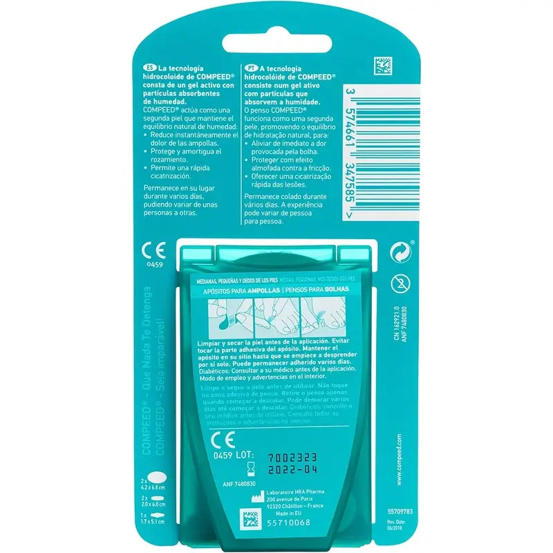 Compeed Pack Mixto Ampollas 5 unidades