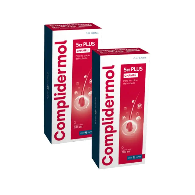 Complidermol Duplo Champú 5 Alfa Caída Del Cabello 2 x 200 ml