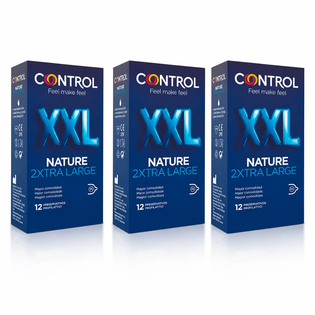 Control Nature Xxl, 12 Unidades , pack 3