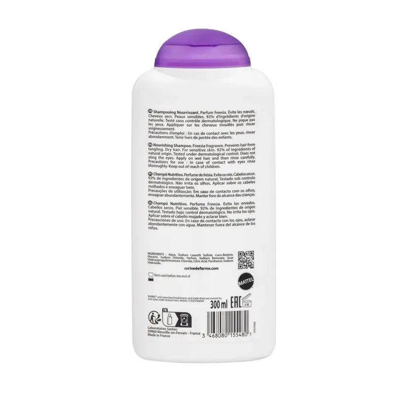 Corine De Farme Champú Nutritivo Barbie, 300 ml