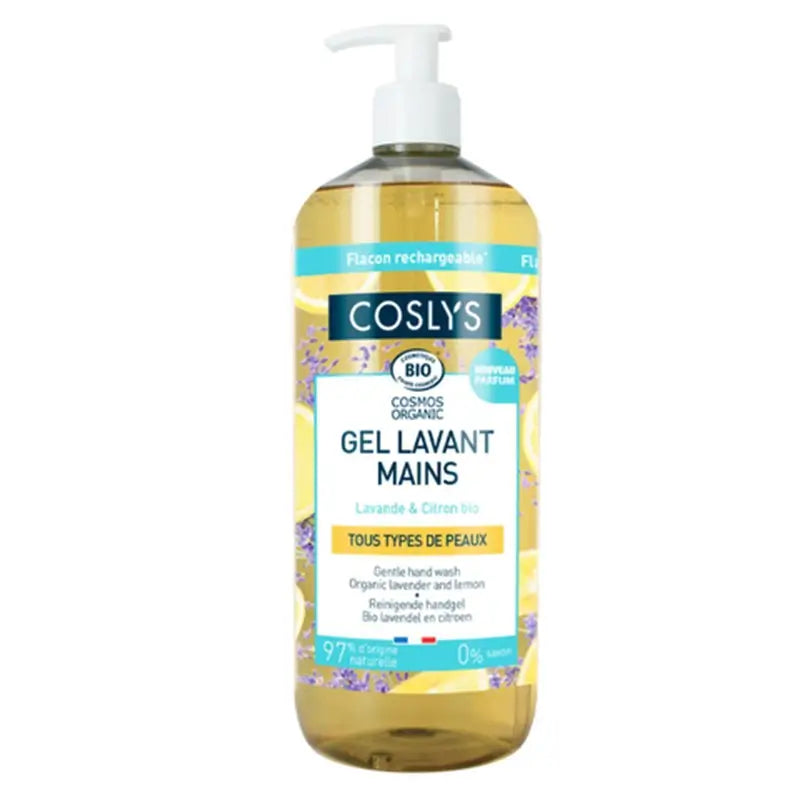 Coslys Gel Jabón Líquido De Manos Con Limón Bio, 1000 ml