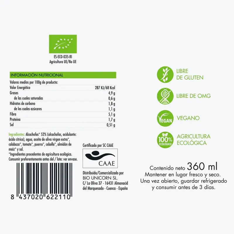 Aldous Bio Crema Gourmet Rústica, 360 ml