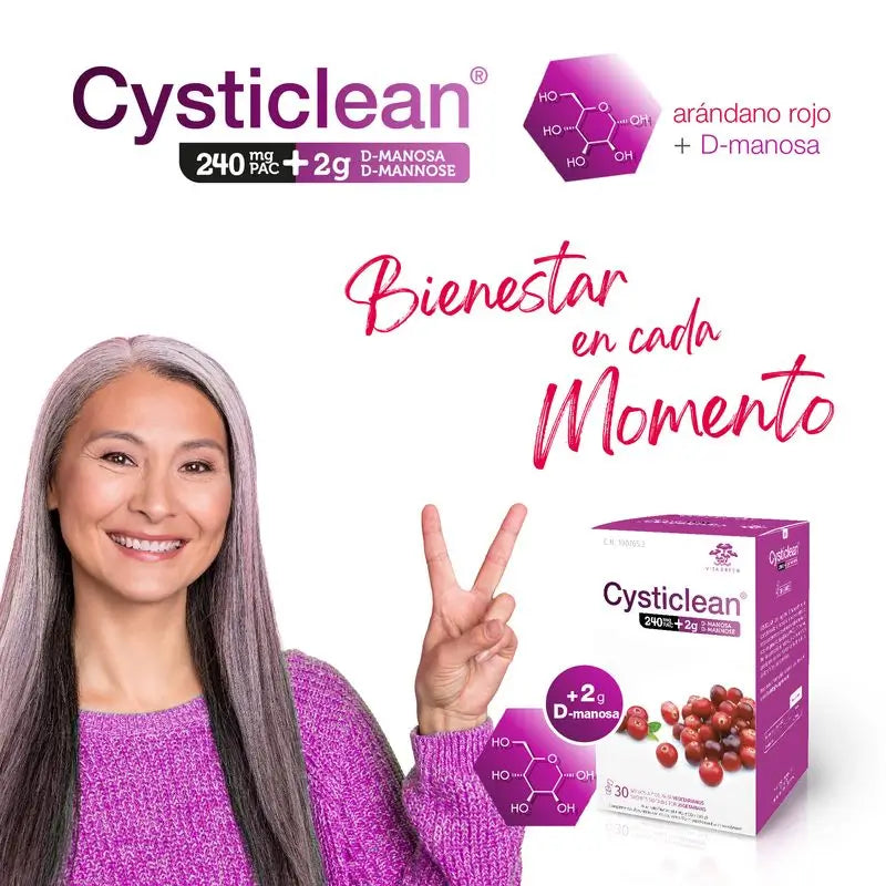 Cysticlean D-Manosa 240 Mg Pac, 30 sobres
