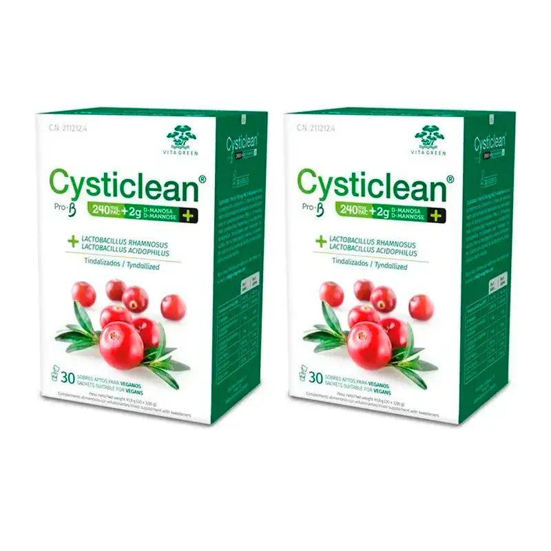 Cysticlean Prob-D Manosa 240 Mg Pac, 2x30 Sobres