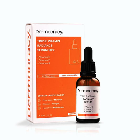 Dermocracy Triple Vitamin Radiance Sérum 30% [Vitamina C + Vitamina E + Vitamina A] , 30 Ml