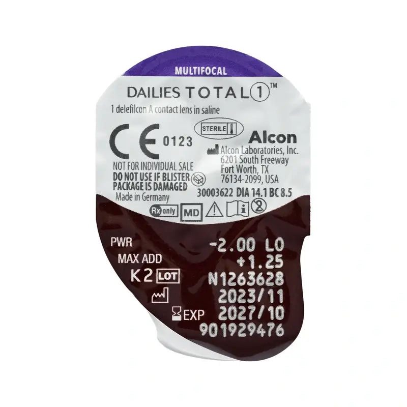 Dailies Total1 Lentillas Multifocales Diarias , 90 unidades
