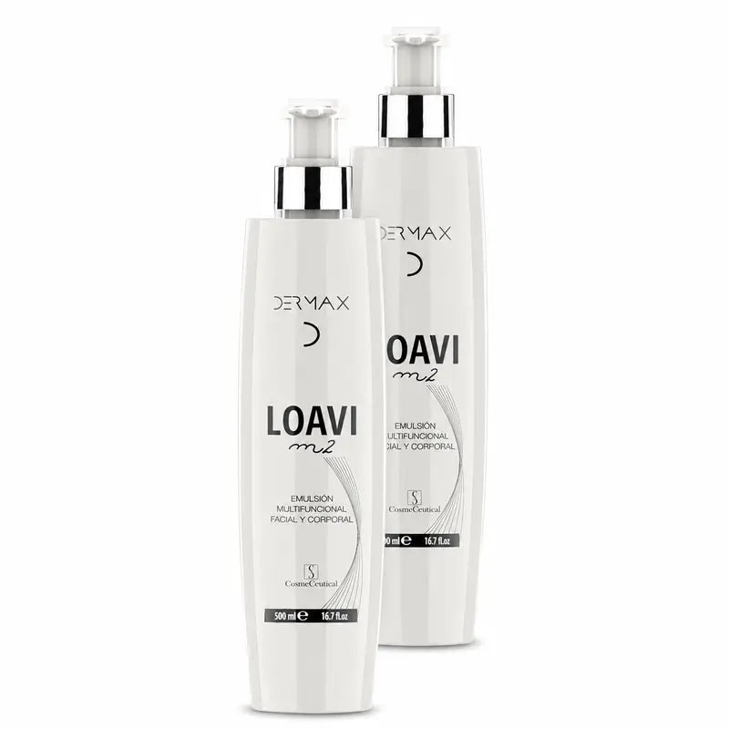 Dermax Loavi M2 Emulsion Facial Y Corporal, Pack 2 x 500 Ml