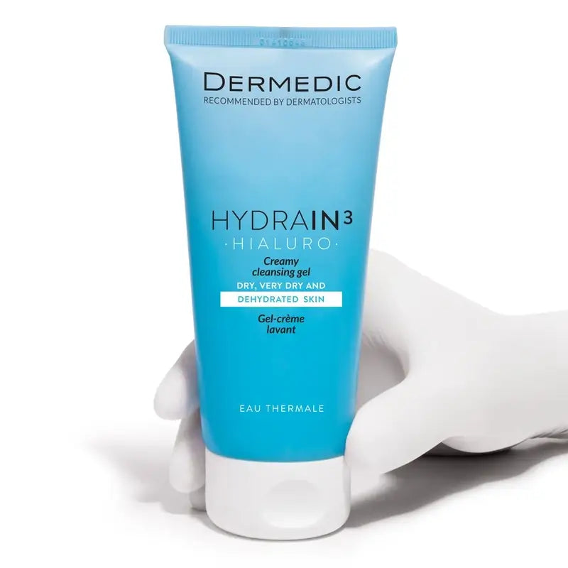 Dermedic Hydrain3 Hialuro Gel Limpiador Cremoso, 200 ml