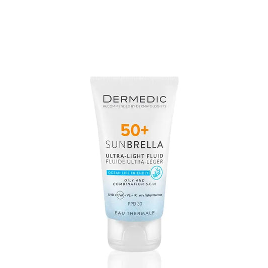 Dermedic Sunbrella Fluido Ultraligero Spf 50+ Piel Grasa Y Mixta, 40 ml