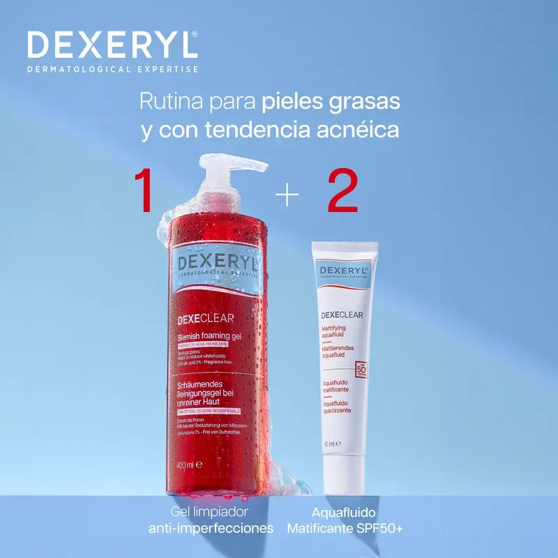 Dexeryl Dexeclear Aquafluido Matificante Spf50+ , 40 ml