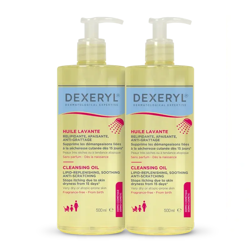 Dexeryl Kit Duo Aceite Limpiador, 2x500 ml