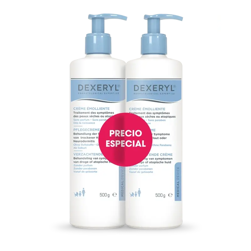 Dexeryl Kit Duo Crema Emoliente , 2 x 500 gr