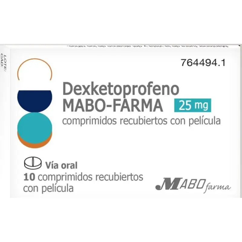 Dexketoprofeno Mabo 25 Mg, 10 comprimidos