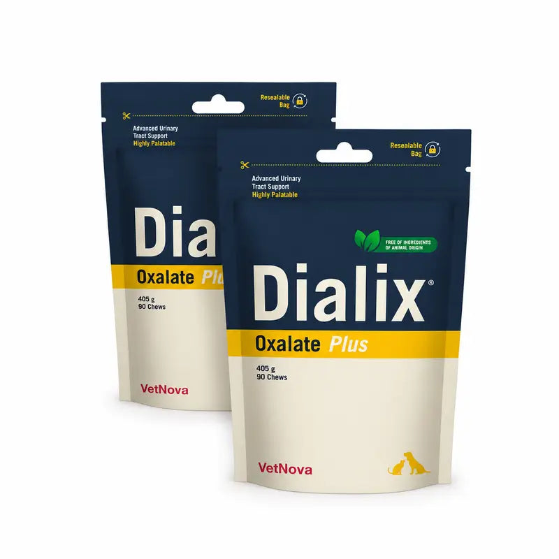 Dialix® Oxalate Plus Pack 2 x 90 Chews - Nueva Fórmula Vegana, 405 gr