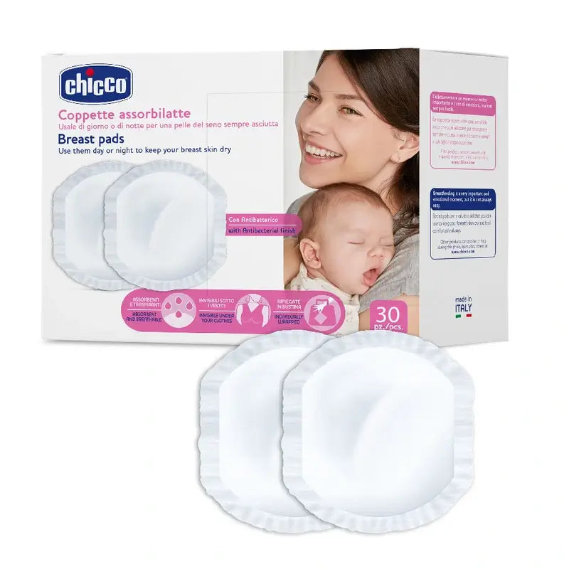 Chicco Discos Absorbentes Antibactéricos 30 Unidades