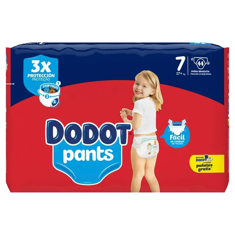DODOT PANTS T6 27U - Pannolini Mutandina Taglia 6 - 27 Pezzi - Con Regolazione Antiperdita 360°