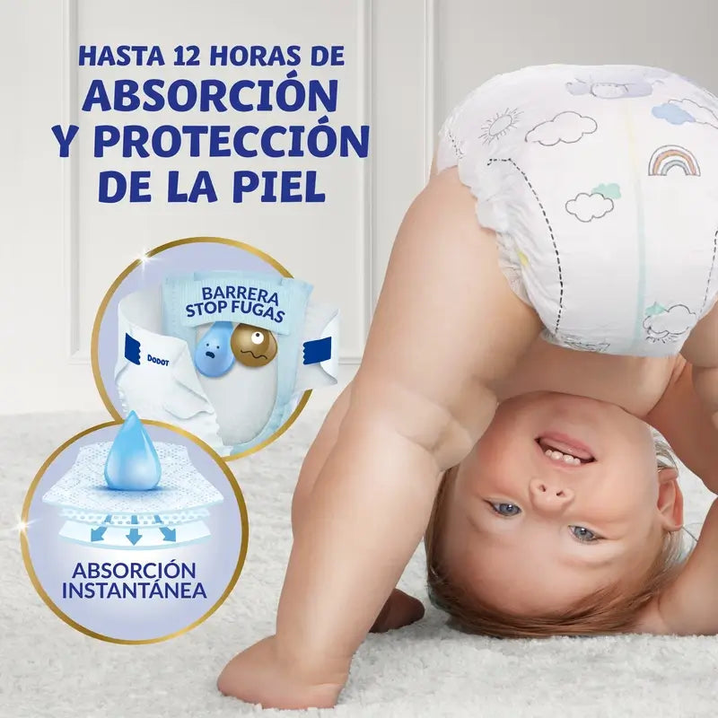 Dodot Sensitive Extra-Box Talla 4+, 96 Pañales