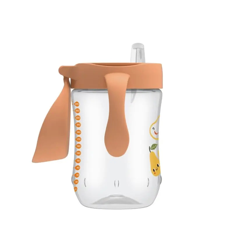 Dr.Brown'S Vaso De Transición Boquita Suave +9 Meses Coral Pera, 270 ml