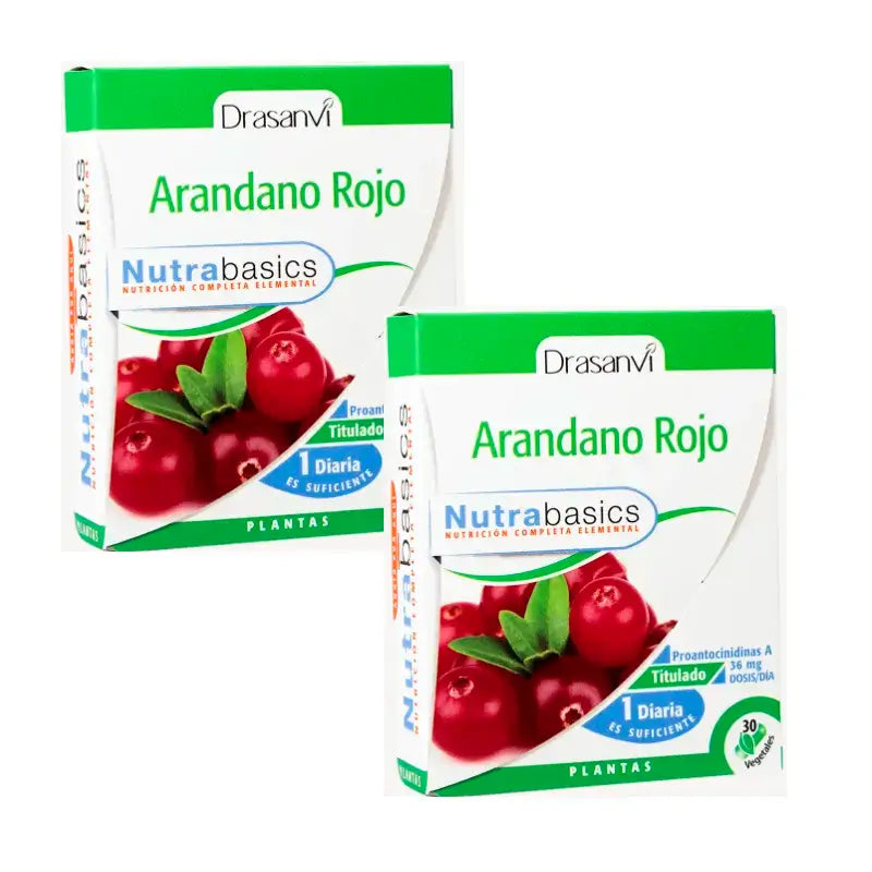 Drasanvi Arandano Rojo Nutrabasicos , 2X30 Cápsulas