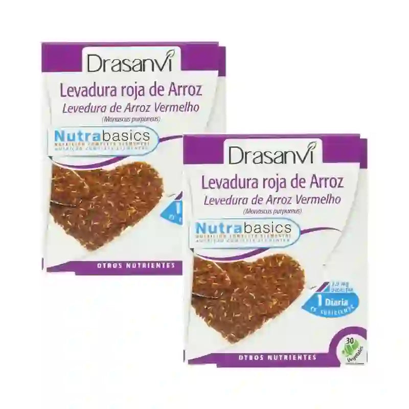 Drasanvi Levadura Roja Arroz (2,9Mg Monacolina K) Nutrabasicos , 2X30 Cápsulas