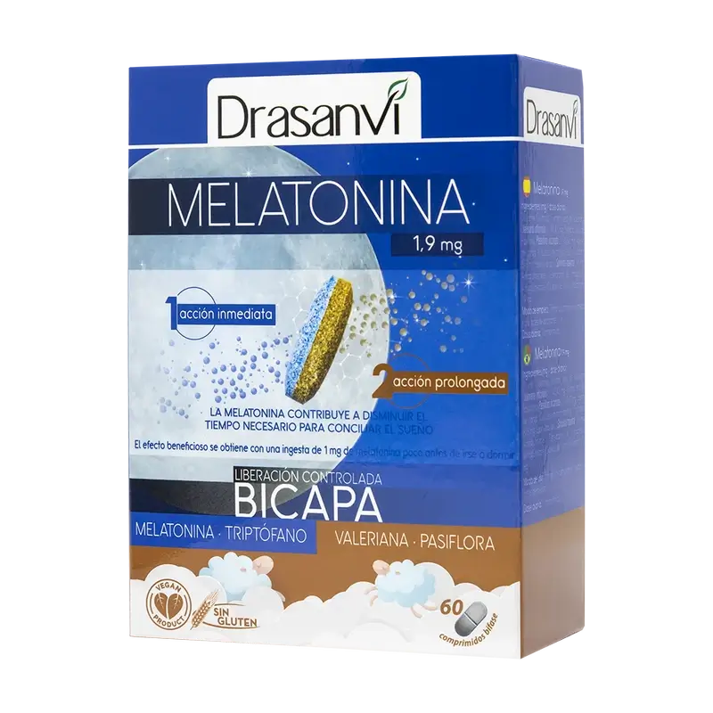 Drasanvi Melatonina Bicapa Retard , 60 comprimidos