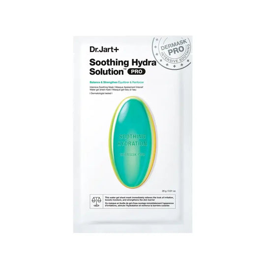 Dr. Jart+ Dermask Hydra Solution Pro Mascarilla Facial Calmante Intensiva, 26 gr