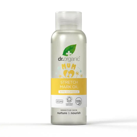 Dr.Organic Mamá Y Bebé Aceite Para Estrías Reafirmante, Alisante, Nutritivo, 100 ml