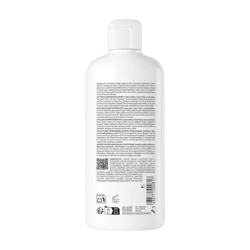 Ducray Kelual Squanorm Champú Refrescante, 400 ml