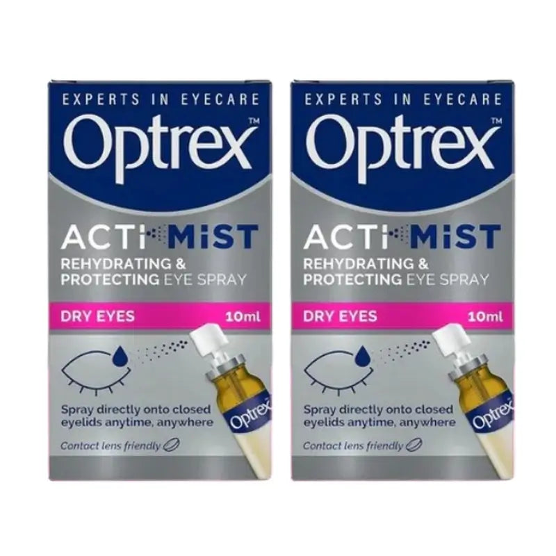 Optrex Actimist Spray Ojos Secos y Cansados, 2x10 ml